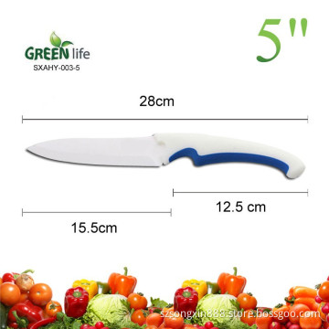 5 inch ceramic blade utility knife with colorful handle,ceramic slicing knife,2015 new product in China Market